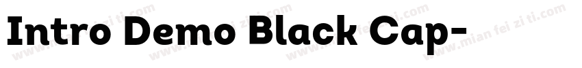Intro Demo Black Cap字体转换